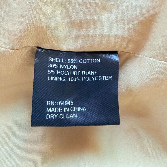 EUC Toccin NY Sleeveless Belted Wrap Trench Mini Dress in Khaki Tan Size 0 - Picture 11 of 15